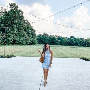 Blue Halter Dress from PLT